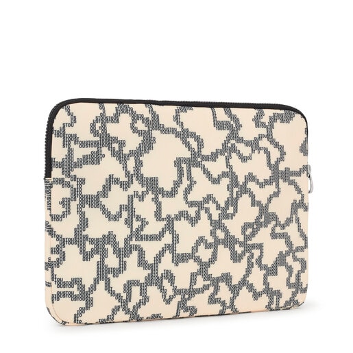 Beige Laptop sleeve Kaos Pix Soft