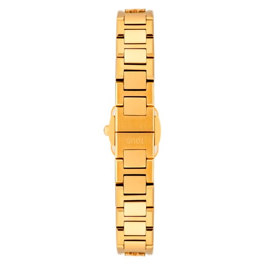 Reloj analógico con brazalete de acero dorado Icon Time