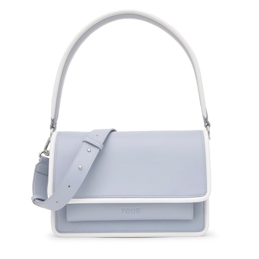 Medium grayish blue Crossbody bag TOUS Audree Pipings