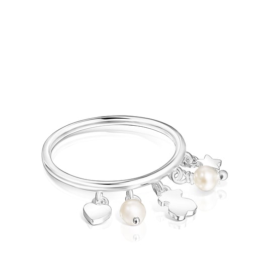 Ring Cool Joy aus Silber und Perlen