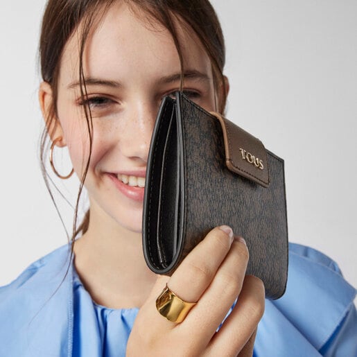 Маленький коричневый кошелек Kaos Mini