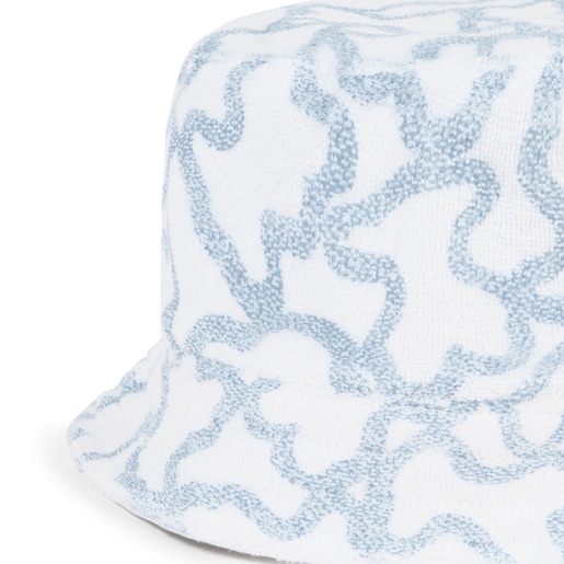 Terry cloth baby hat in Kaos blue