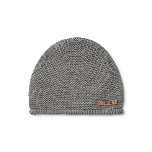 Gorro de bebé de recién nacido Tricot gris