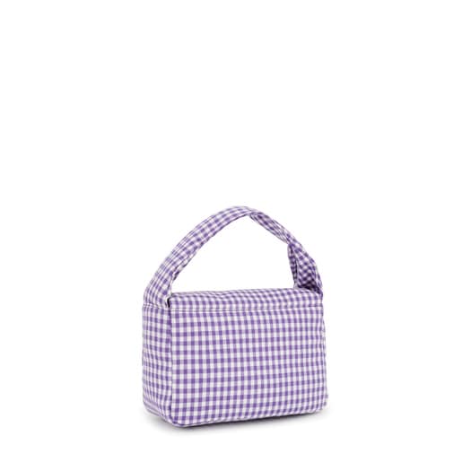 Malá Crossbody kabelka v barvě lila TOUS Carol Vichy