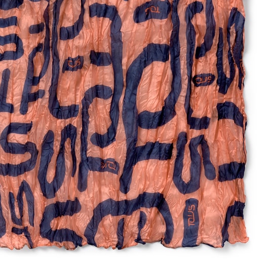 Розовый и синий платок Doromy Plis