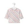 Long-sleeved beach t-shirt in Logo multicolour