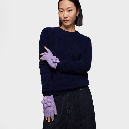 قفازات باللون الموف من التشكيلة TOUS Daisy