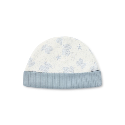 Baby pyjamas and hat set in Illusion blue