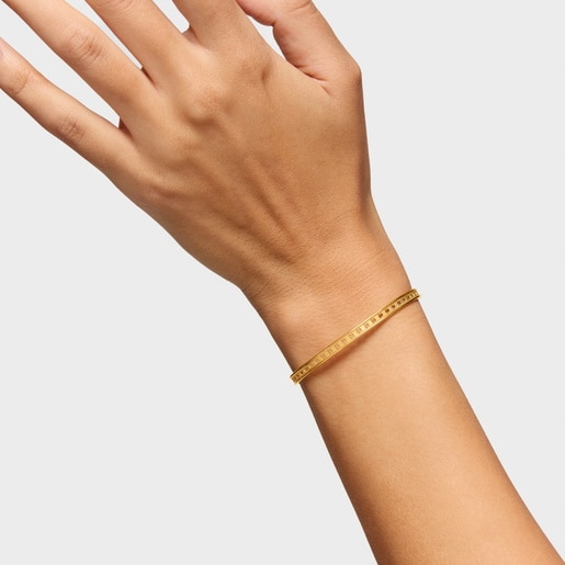 Silver vermeil TOUS Bear Row bracelet with silhouettes