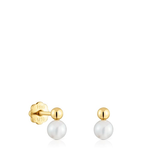 Gold and cultured pearl Earrings Basics