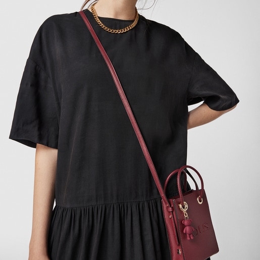 Бордовая мини-сумочка XS TOUS Pop