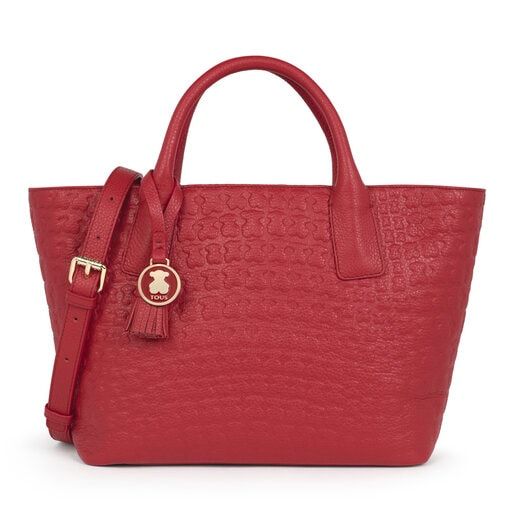 Red Leather Sherton Tote bag
