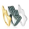 Pack anillos grandes tulipa bicolor y acetato amarillo My Other Half