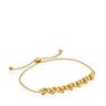 Bold Bear chain Bracelet with 18kt gold plating over silver and charm