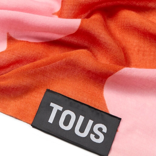 Foulard orange TOUS Flower Toppings