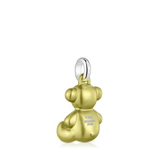 Pendentif ourson en acier citron vert moyen Bold Bear