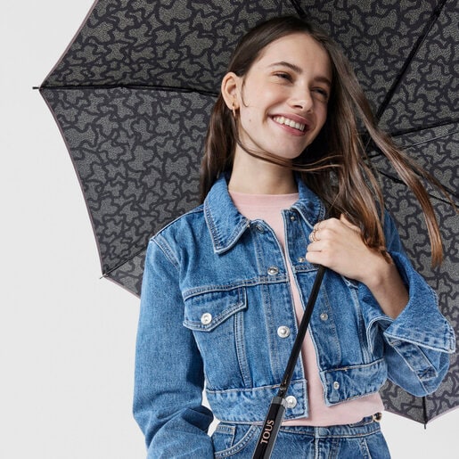 Большой коричнево-черный зонт Kaos Icon