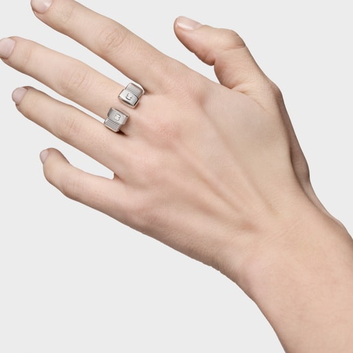 Anillo abierto de acero Bulevard