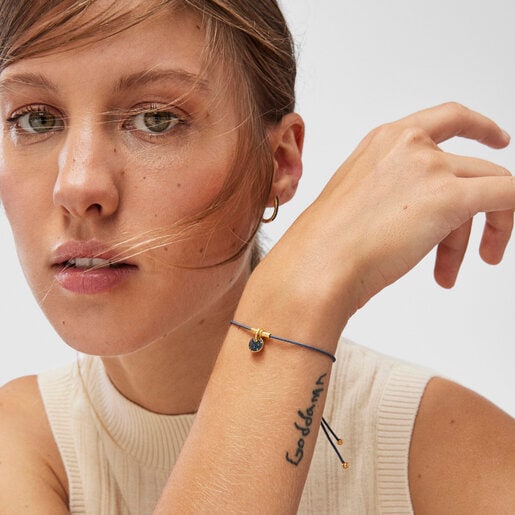 צמיד לואה ורמייל בשילוב ירח וחוט