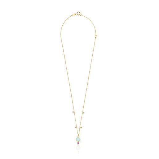 Zeno - Checkerboard Gold Pendant Necklace – melomelo