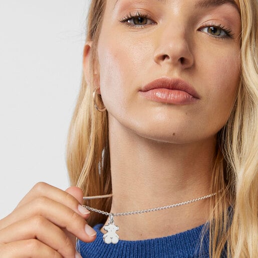 Colgante pequeño oso de plata Sweet Dolls