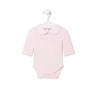 Baby bodysuit in plain pink