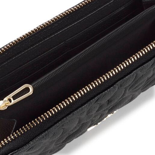 Black leather Wallet TOUS Greta
