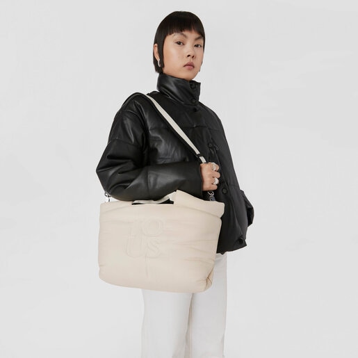 ベージュのミディアムトートバッグ TOUS Balloon Soft