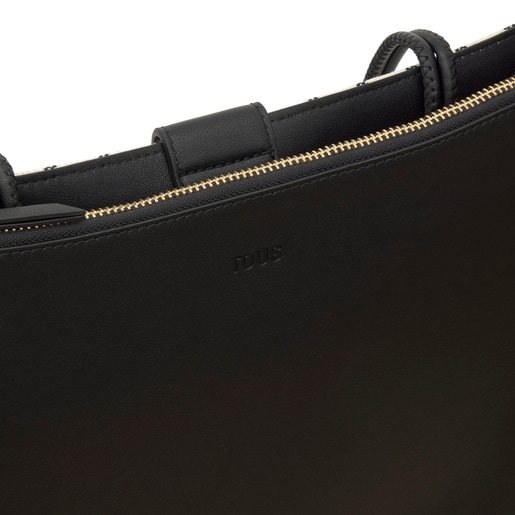Shopper grande de jacquard negro TOUS Summer Holidays