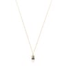 Gold Areia Necklace with blue sapphire