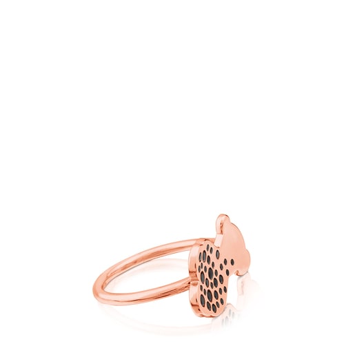 Bague Twist en vermeil rose
