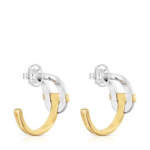 ツートーンのフープピアス TOUS Manifesto