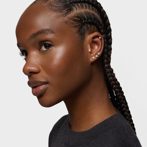 14kt gold Ear piercing with 0.14ct lab-grown diamond Shine LGD