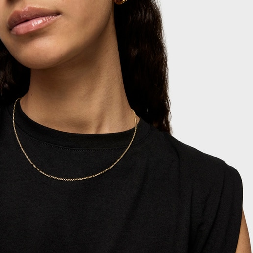 Vermeil Silver TOUS Chain Choker. 40cm.