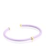 Bracelet TOUS St. Tropez Caucho ourson avec argent vermeil de couleur lilas