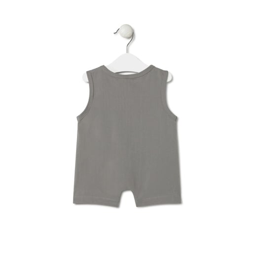 Pelele corto de bebé Classic gris