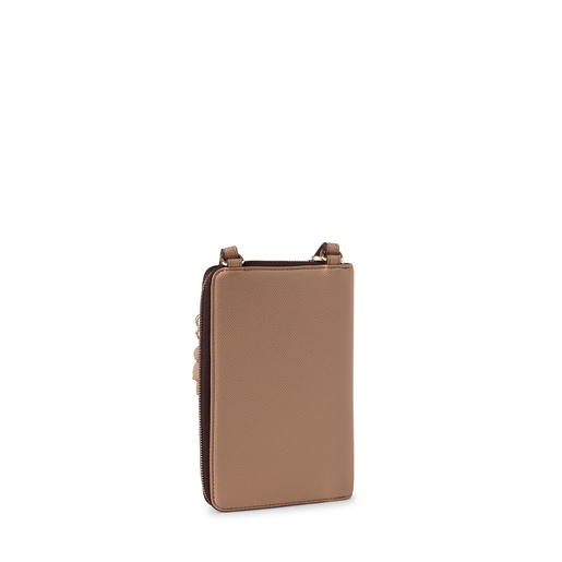 Taupe T Pop Cell phone cover and Hanging wallet