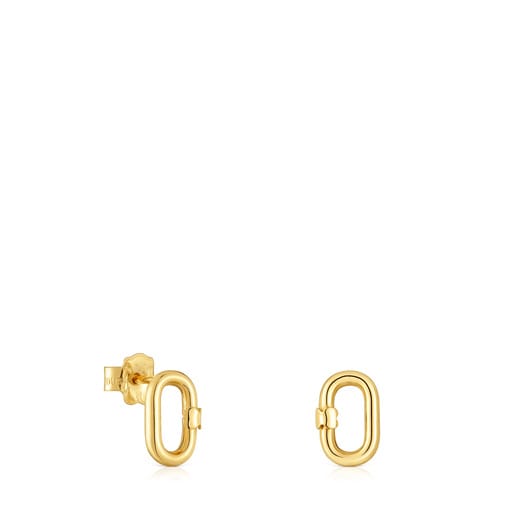 Hold Oval small  mm gold Earrings