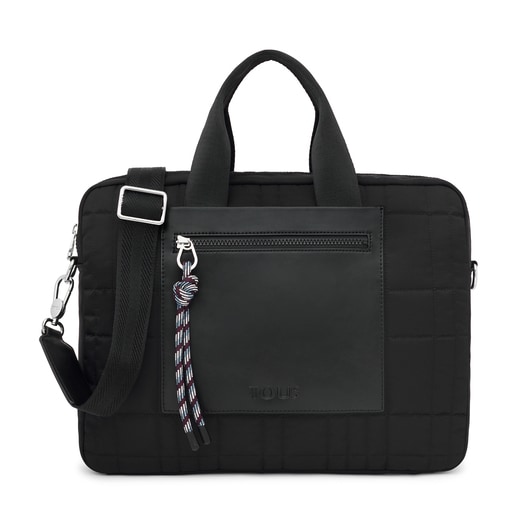 Black TOUS Empire Padded Briefcase
