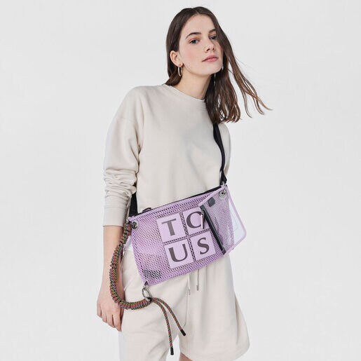 モーブカラーのクロスボディバッグ TOUS Net