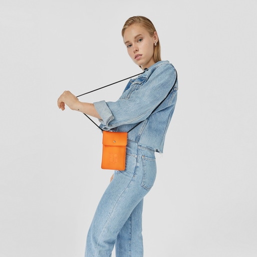 حامل هواتف خلوية Balloon Soft من TOUS باللون البرتقالي