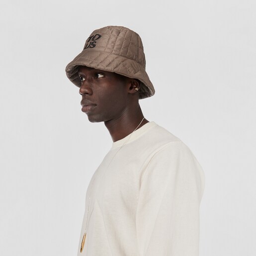 Khaki-colored TOUS Empire Padded Bucket hat