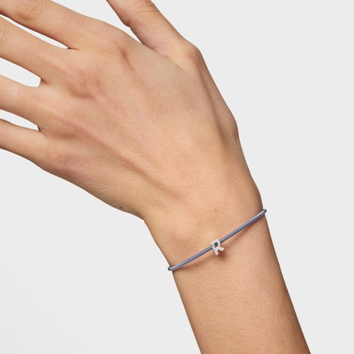 7 mm silver letter R Charm TOUS Mesh Tube