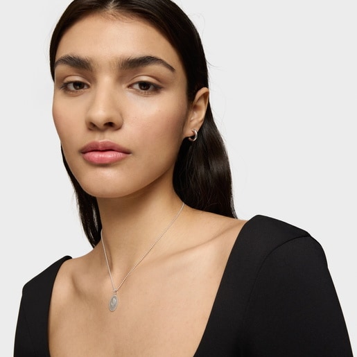 Colgante medalla de plata Devoción