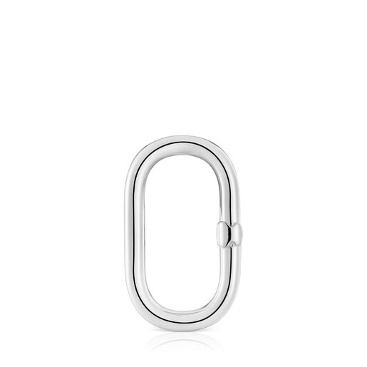 Großer Ring Hold Oval aus Silber