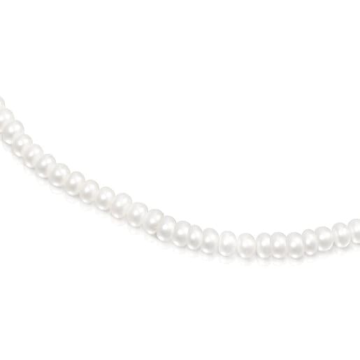 Жемчужное колье Sweet Dolls с вермелем, розовым вермелем и темным серебром