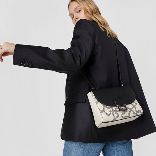 Sac à bandoulière Kaos Pix petit beige