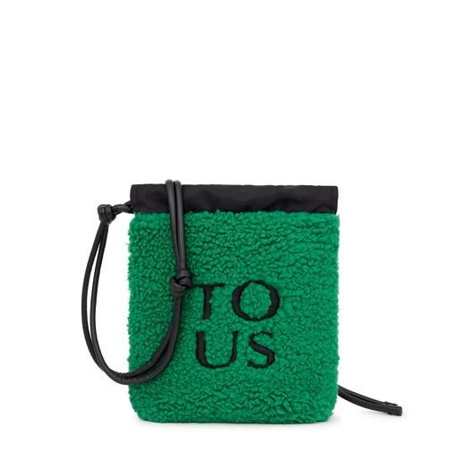 Green TOUS Empire Fur Minibag