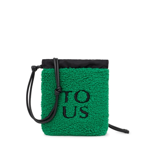 Mini bolsa verde TOUS Empire Fur