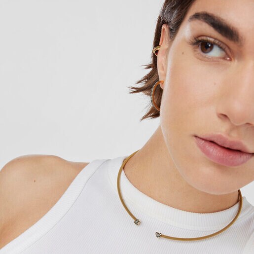 Колье Nocturne из вермеля с бриллиантами